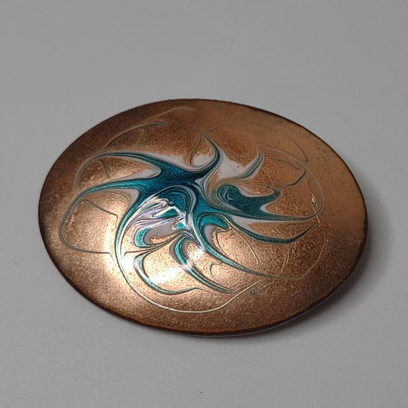 Very Cool Decorative Vintage Oval Shaped Brooch - Picture 1 of 14